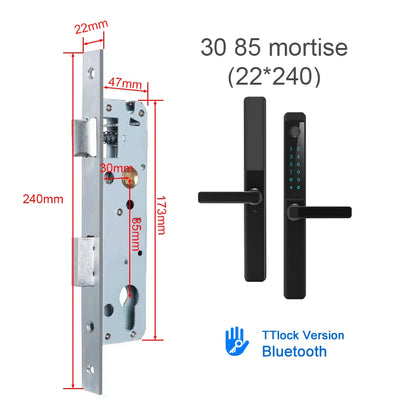 Smart Home Ttlock Cerradura Inteligente Electric Finger Print Digital Fechadura Biometrica Passcode Door Lock Waterproof