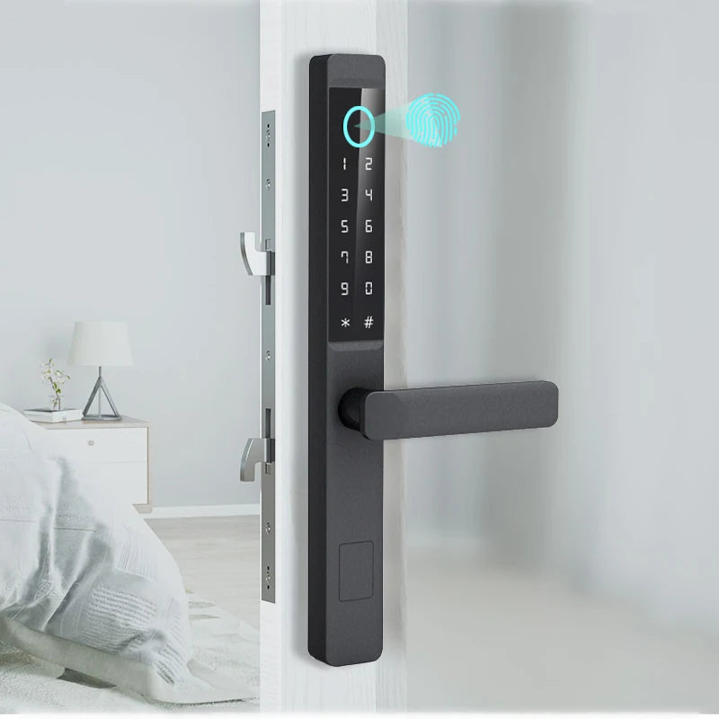 Smart Home Ttlock Cerradura Inteligente Electric Finger Print Digital Fechadura Biometrica Passcode Door Lock Waterproof