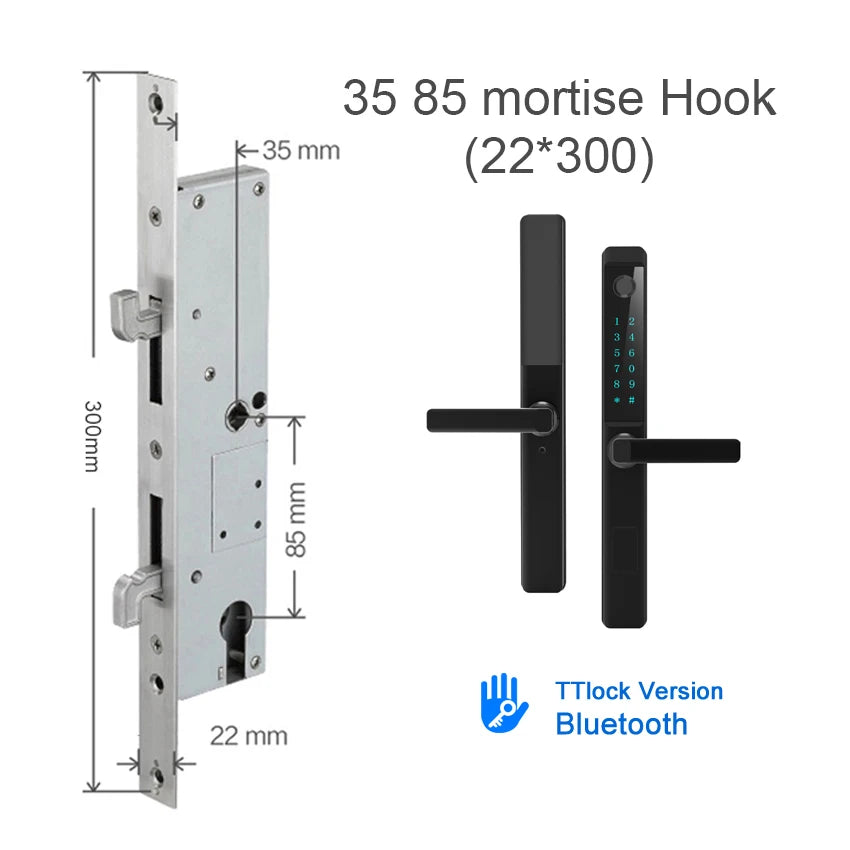 Smart Home Ttlock Cerradura Inteligente Electric Finger Print Digital Fechadura Biometrica Passcode Door Lock Waterproof