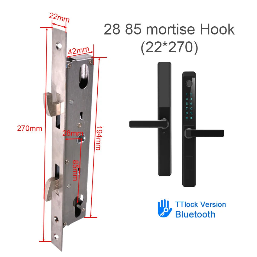 Smart Home Ttlock Cerradura Inteligente Electric Finger Print Digital Fechadura Biometrica Passcode Door Lock Waterproof